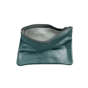 Medium Zip Pouch  - Sparkle Evergreen / Smoke