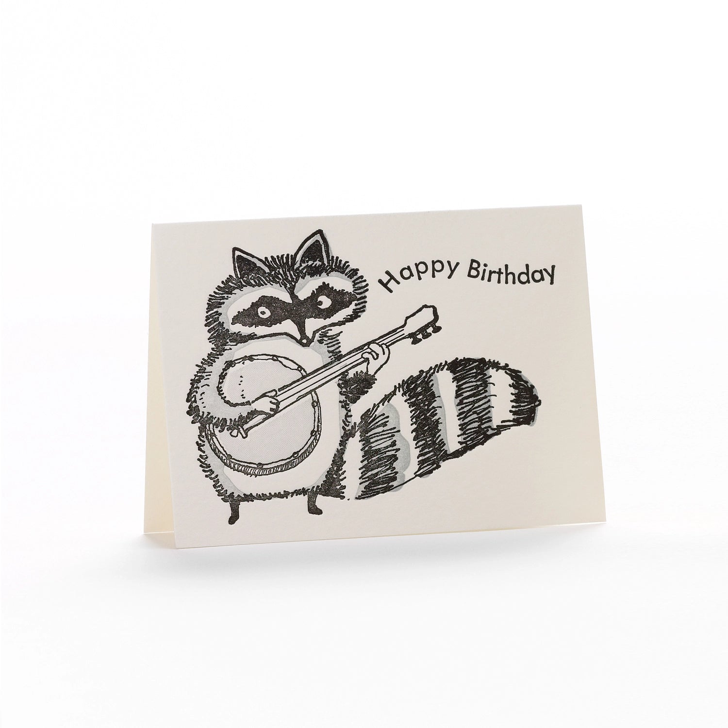 Mini Raccoon Birthday Card