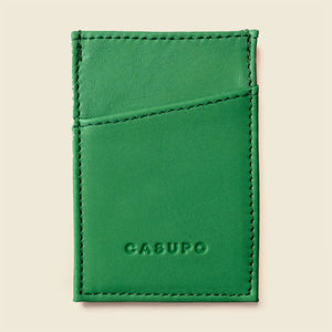 Minimalist Rfid Leather Wallet - Green