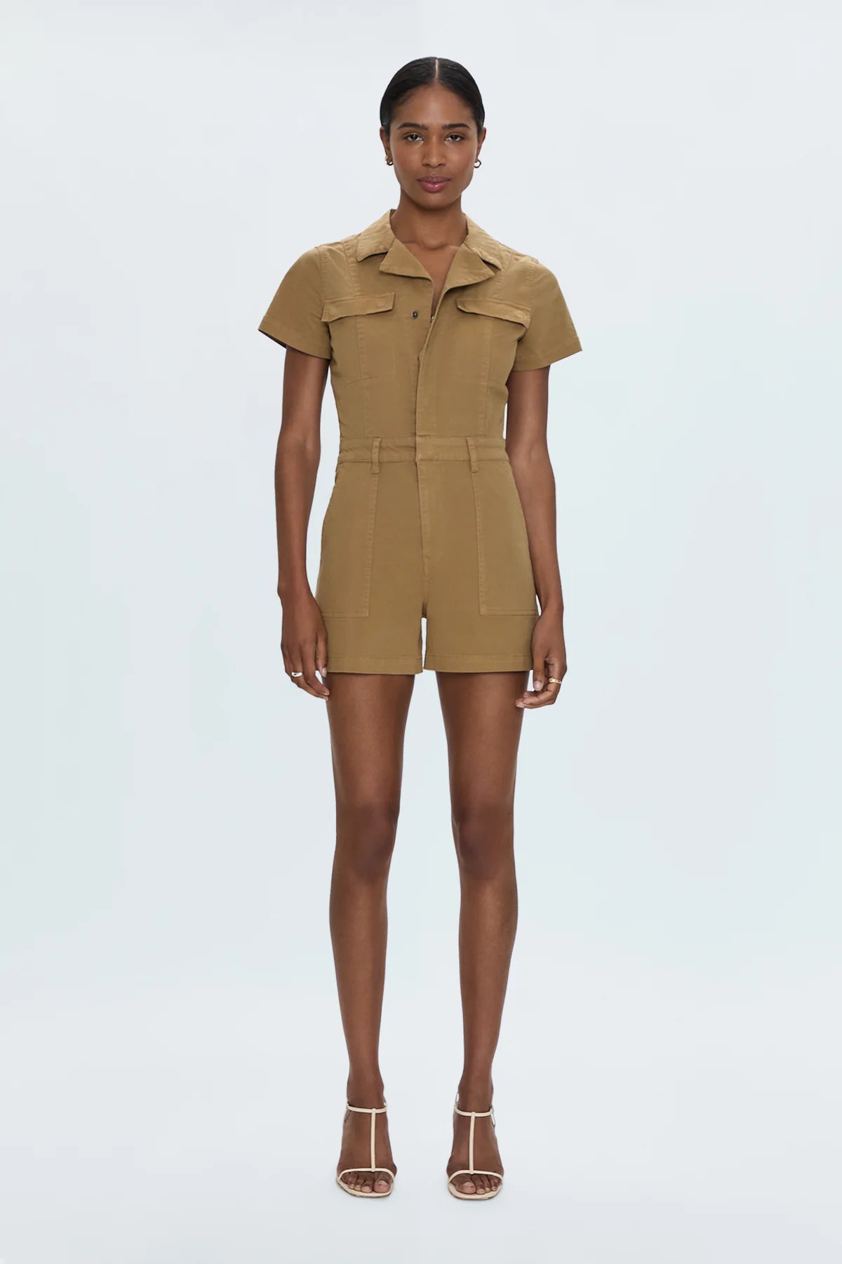 Morgan Utility Romper - Khaki