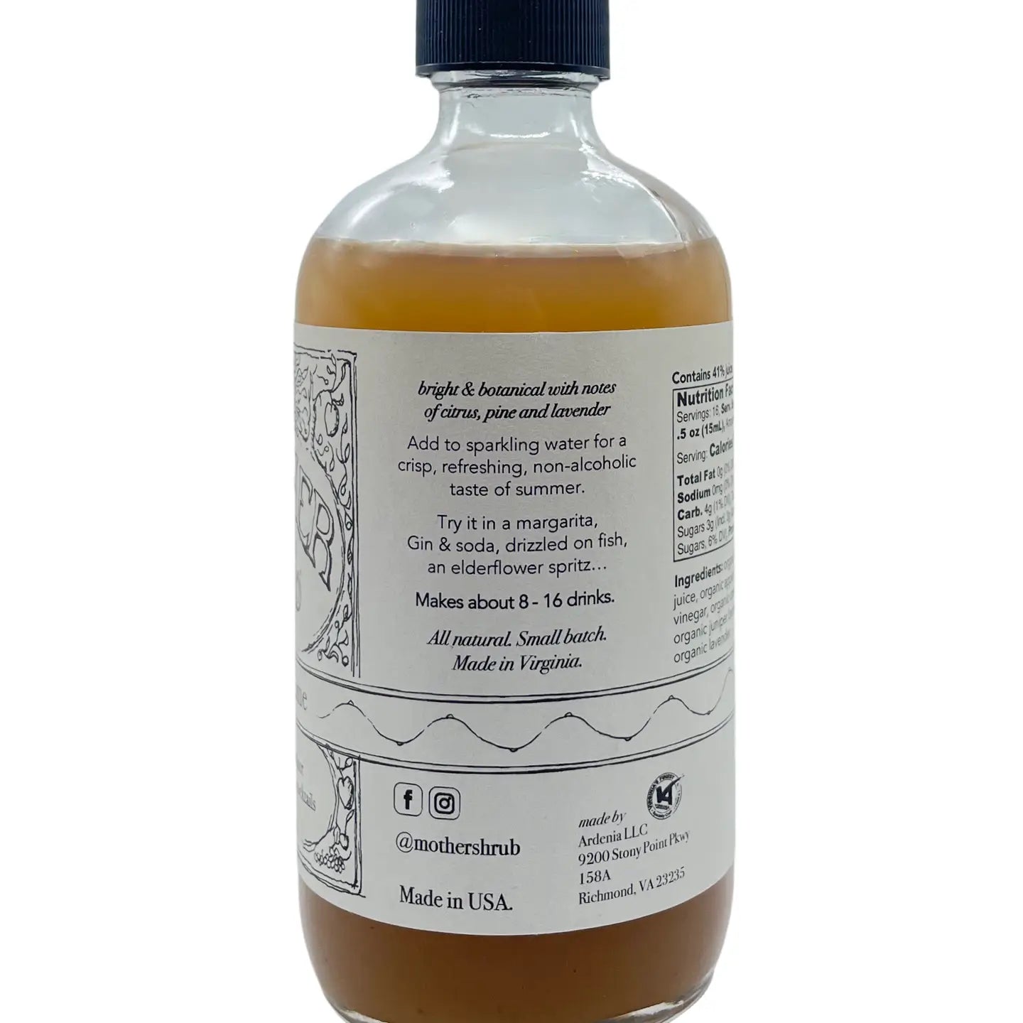 Juniper Lime Shrub - 8 oz