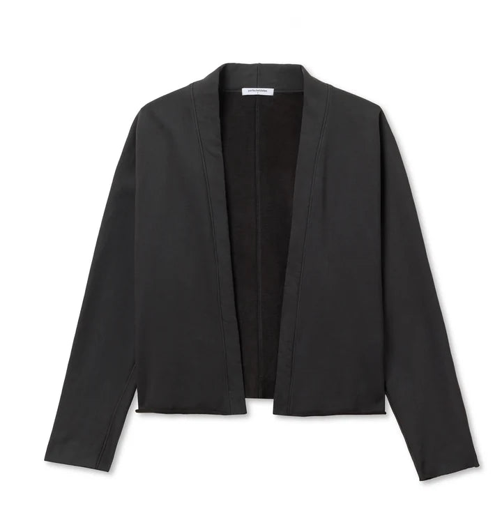 Olivia Fleece Cardigan - Vintage Black