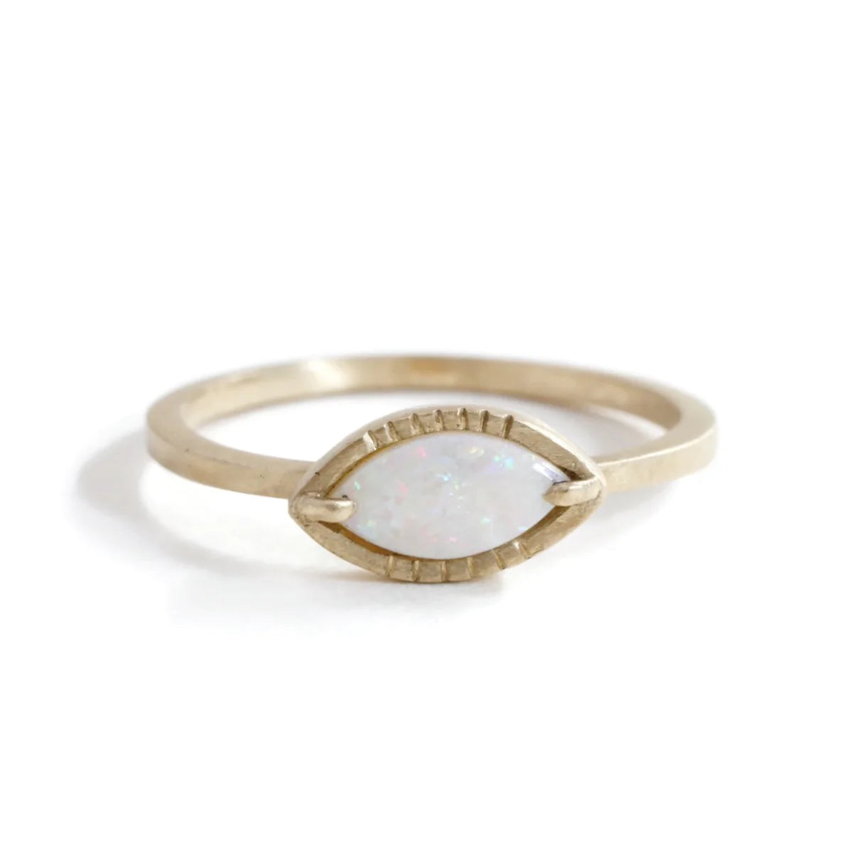 Opal + 14K Eye Ring