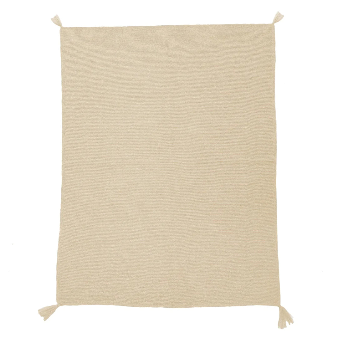 Organic Alpaca Blanket - Oatmeal