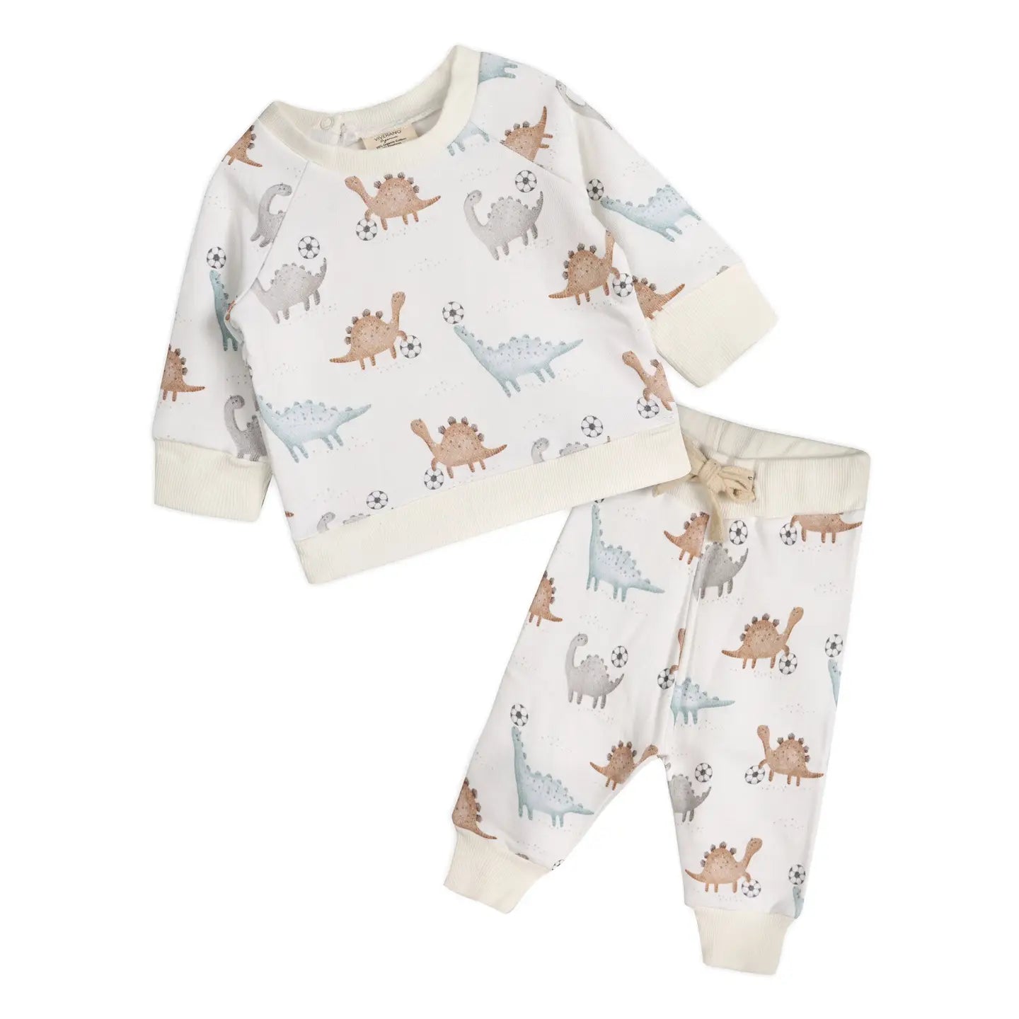 Organic Cotton Soccer Dino Baby Jogger Set