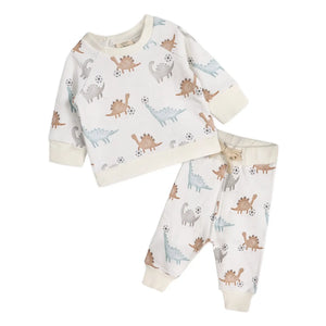 Organic Cotton Soccer Dino Baby Jogger Set