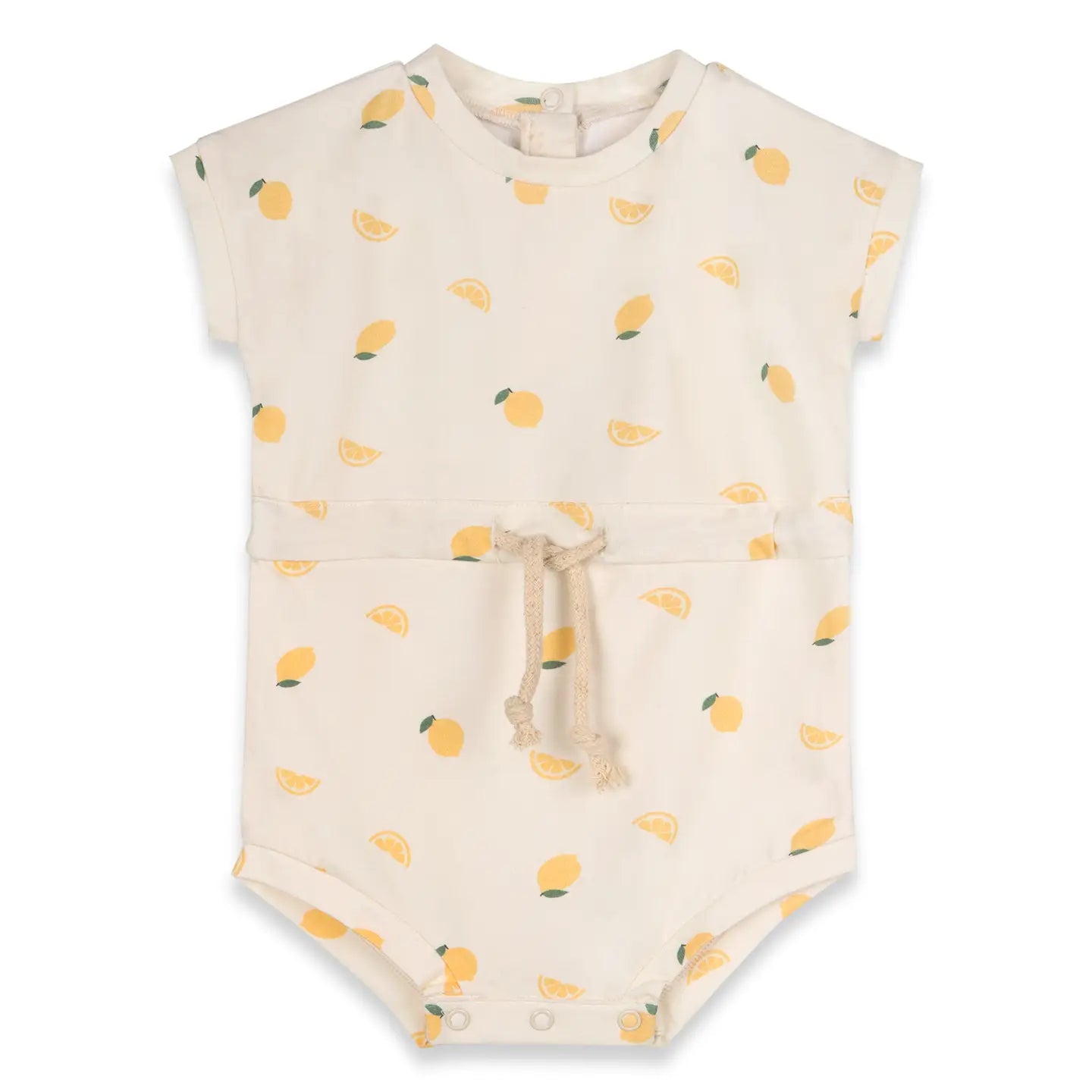 Organic Jersey Lemon Baby Romper