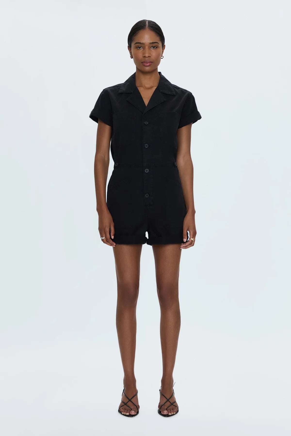 Parker SS Romper - Black