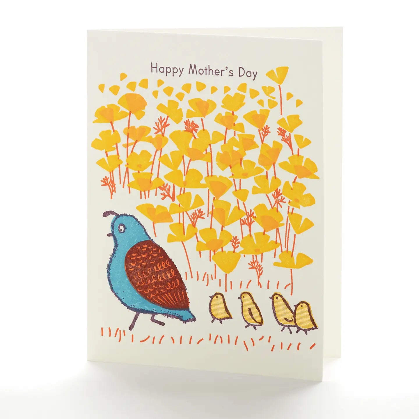 Baby Quails Mother's Day Card