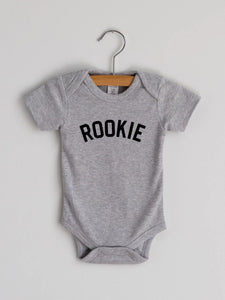 Rookie Baby Onesie - Heather Grey