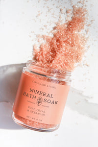 Rose Petal+ Geranium Organic Mineral Bath Soak