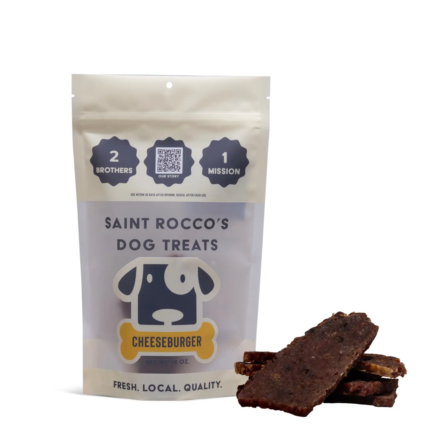 Saint Rocco Dog Treats - Cheeseburger – Mojave+Tejon