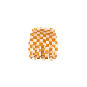 Small Hair Claw Clip - Clementine Checkered