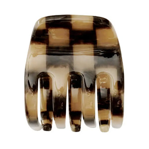 Small Hair Claw Clip - Faded Checker