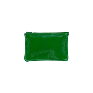 Small Zip Pouch  - Candy Patent Emerald