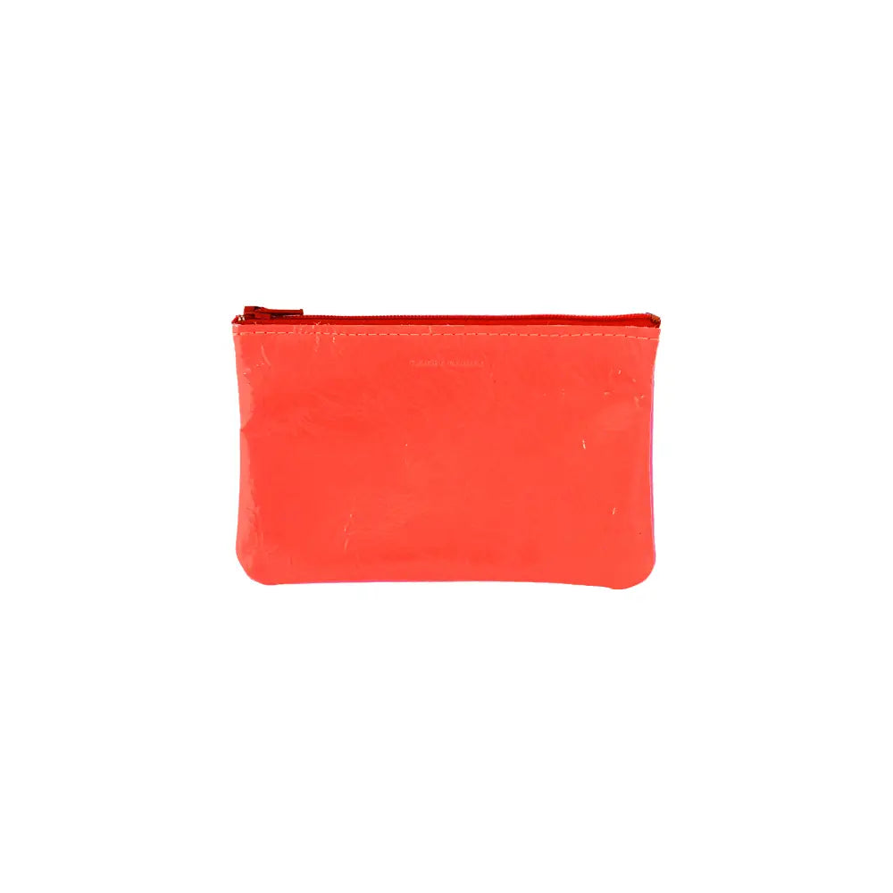 Small Zip Pouch  - Fluoro Red