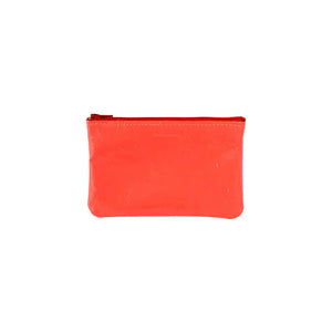 Small Zip Pouch  - Fluoro Red
