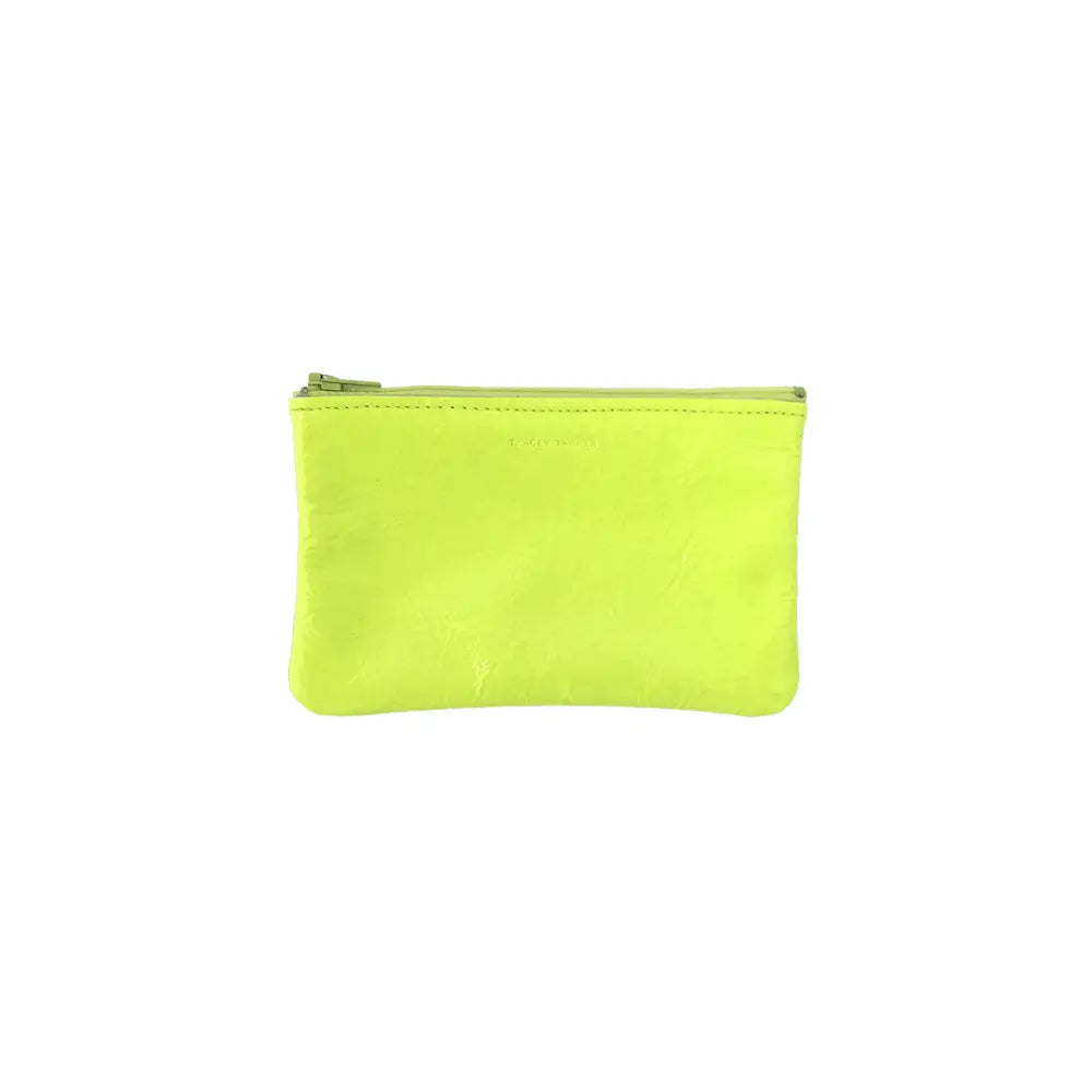 Small Zip Pouch  - Fluoro Yellow