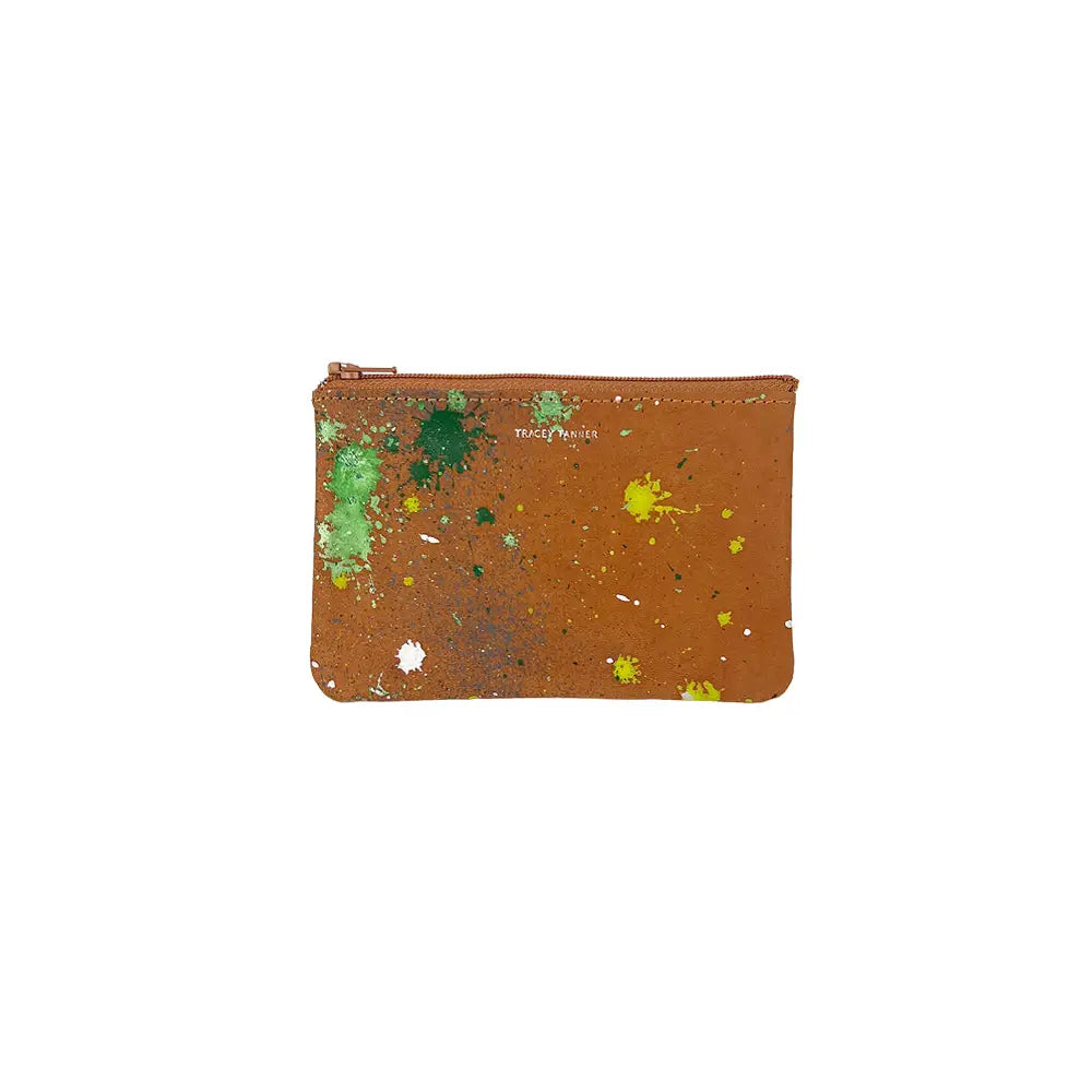 Small Zip Pouch - Splatter Meadow