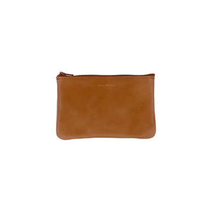 Small Zip Pouch  - Veg Tan Honey