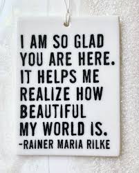 Porcelain Wall Tag - I'm So Glad You Are Here
