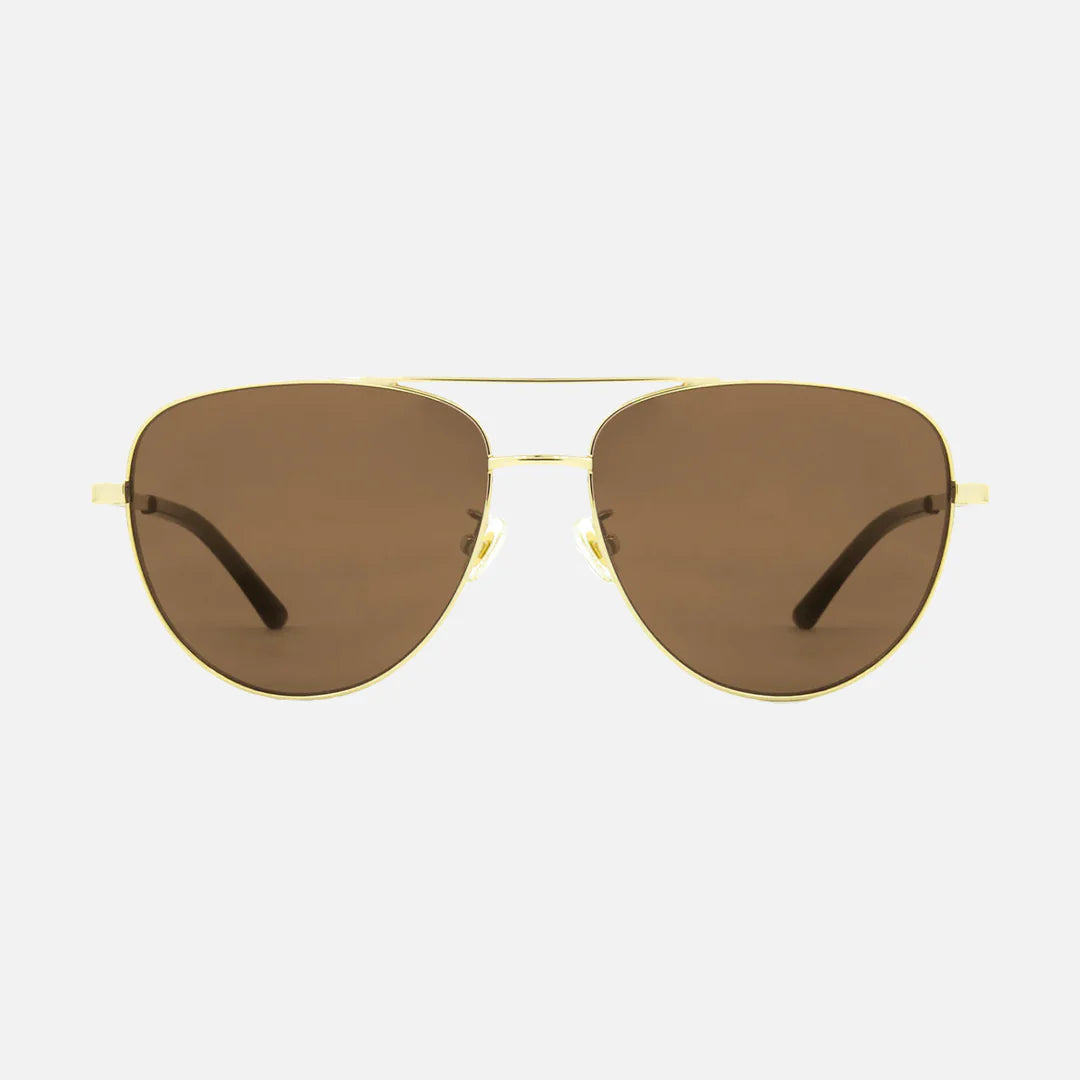 Solana - Gloss Gold Metal Brown Polarized Lens