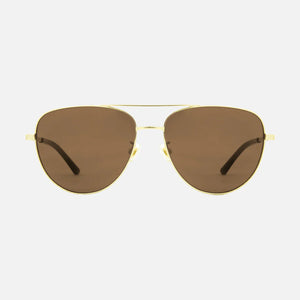 Solana - Gloss Gold Metal Brown Polarized Lens