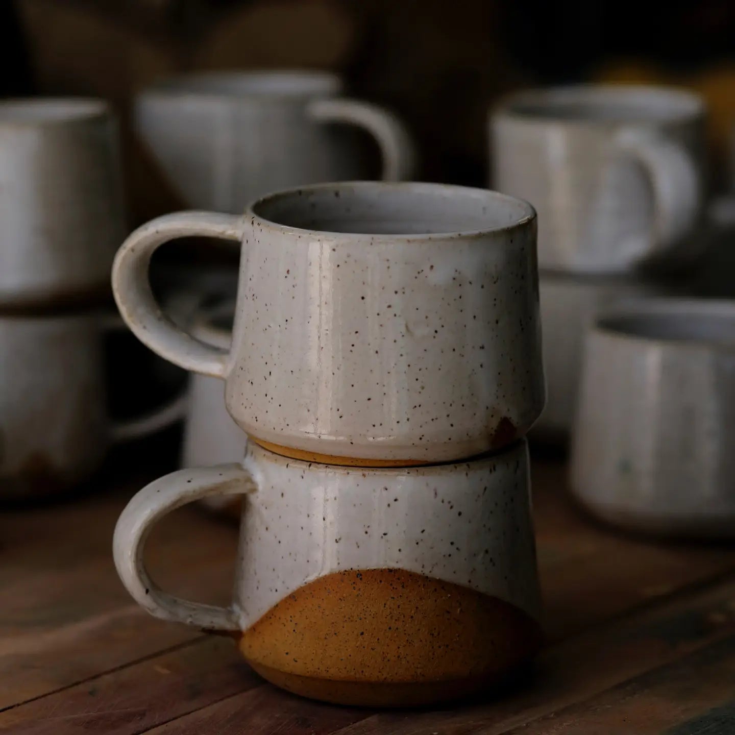 Speckled White Mug