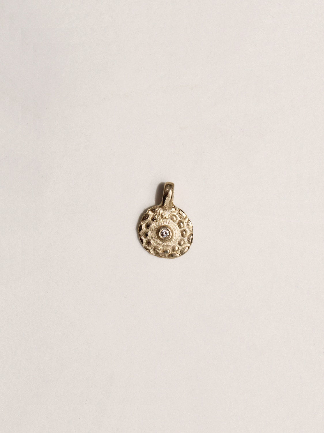 Rice Pearl Beads Necklace - 14K + Diamond Pendant
