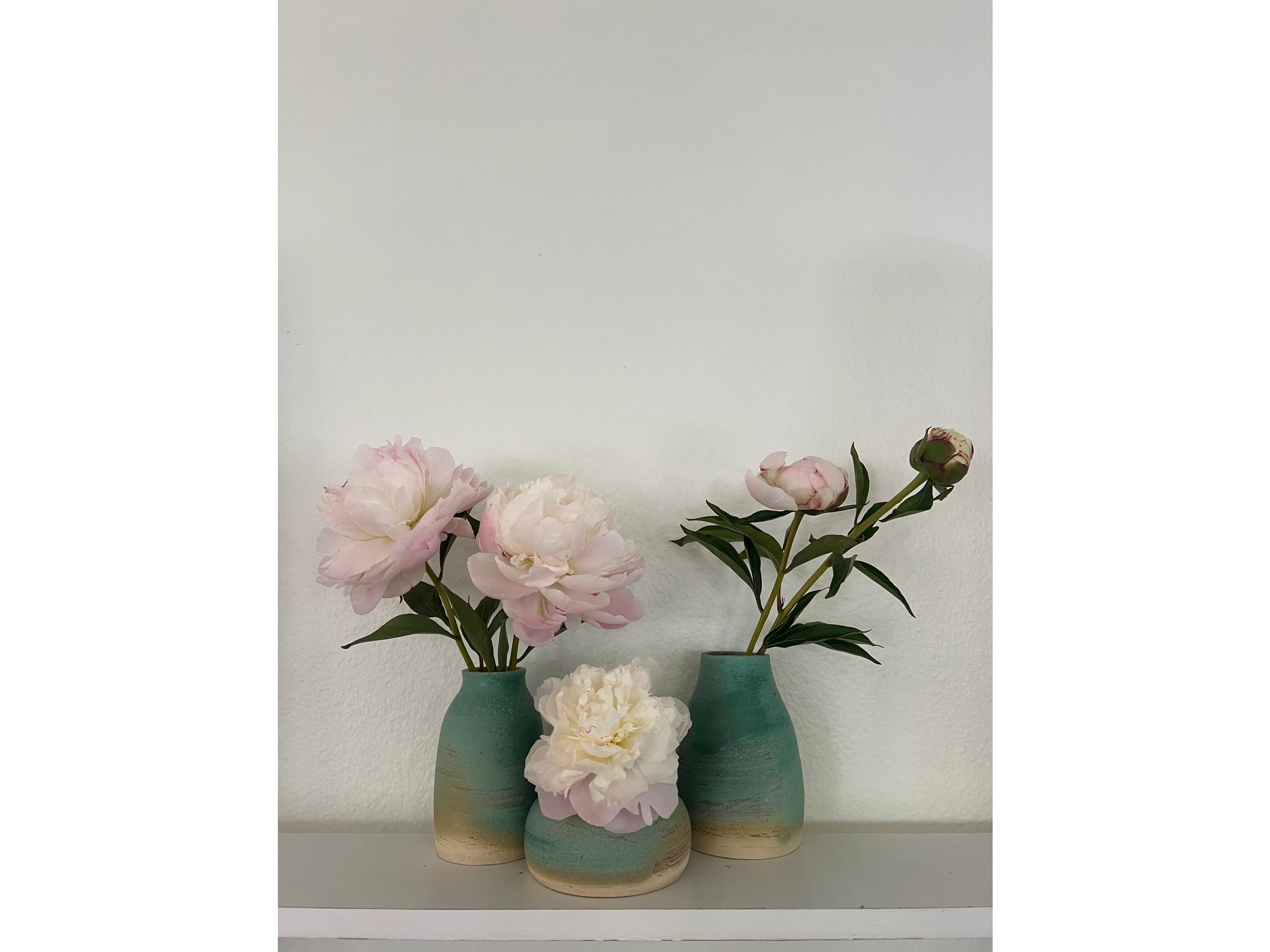 Hand-crafted Turquoise Bud Vase