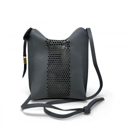 Waterfold Sling Bag - Graphite Perforated Stripe