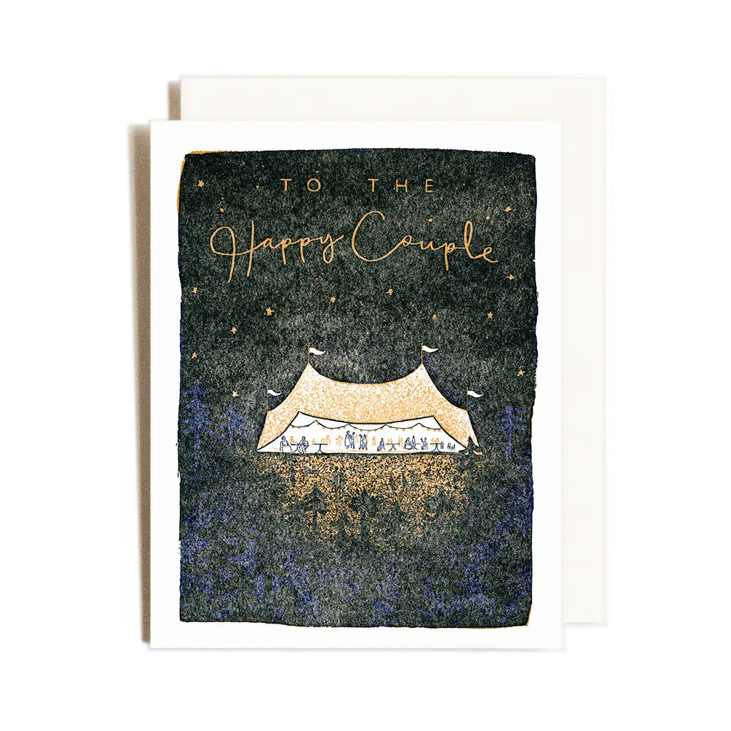 Wedding Tent Congratulations Card