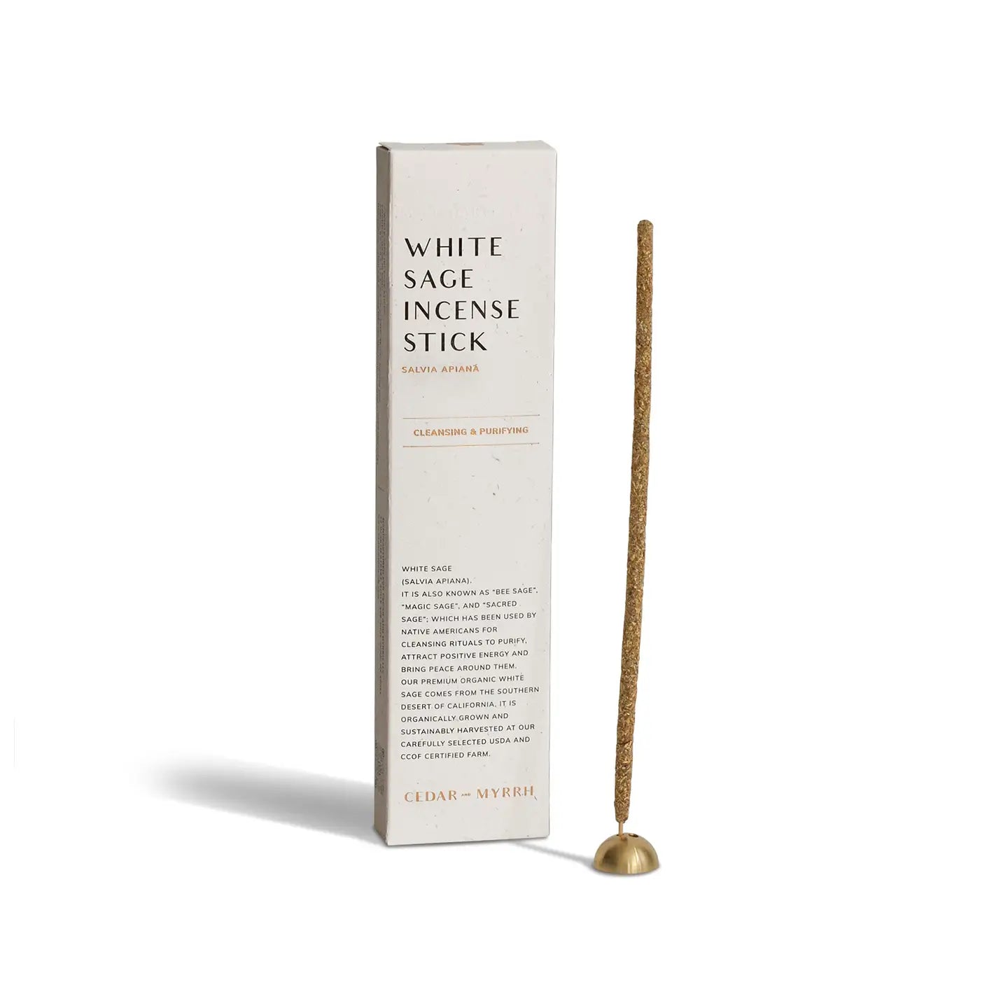 Organic White Sage Hand Rolled Incense