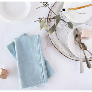 Hand-sewn Linen Napkins - Wild MInt