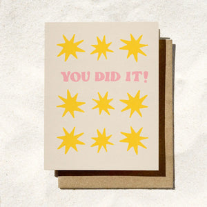 You Did It Congratulations Card