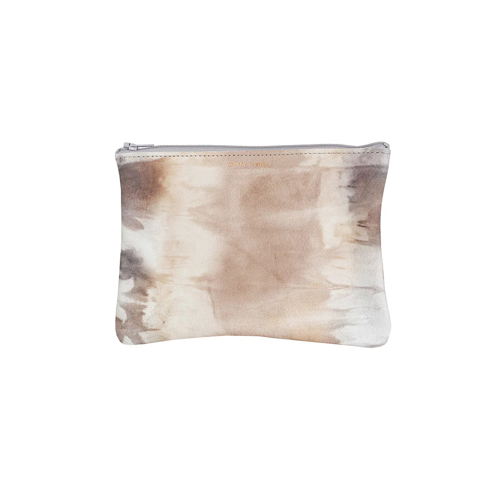 Medium Zip Pouch - Tie Dye Peach