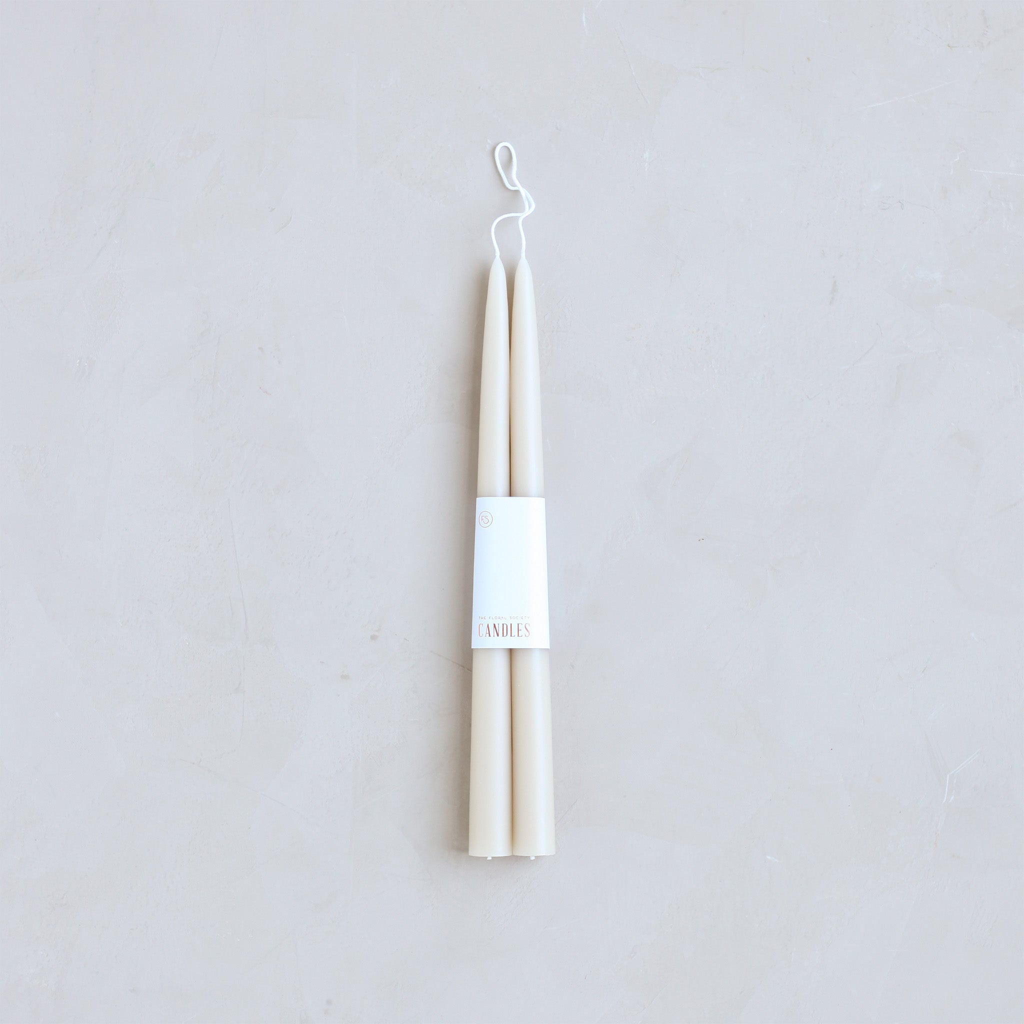 Dipped Taper Candles 12" - Parchment