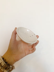 White Ceramic Bowl -  Avesha Michael