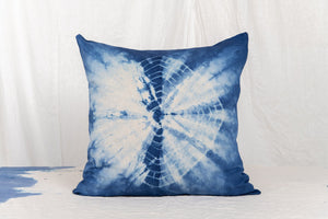 Blue + White Shibori Pillowcase - Large