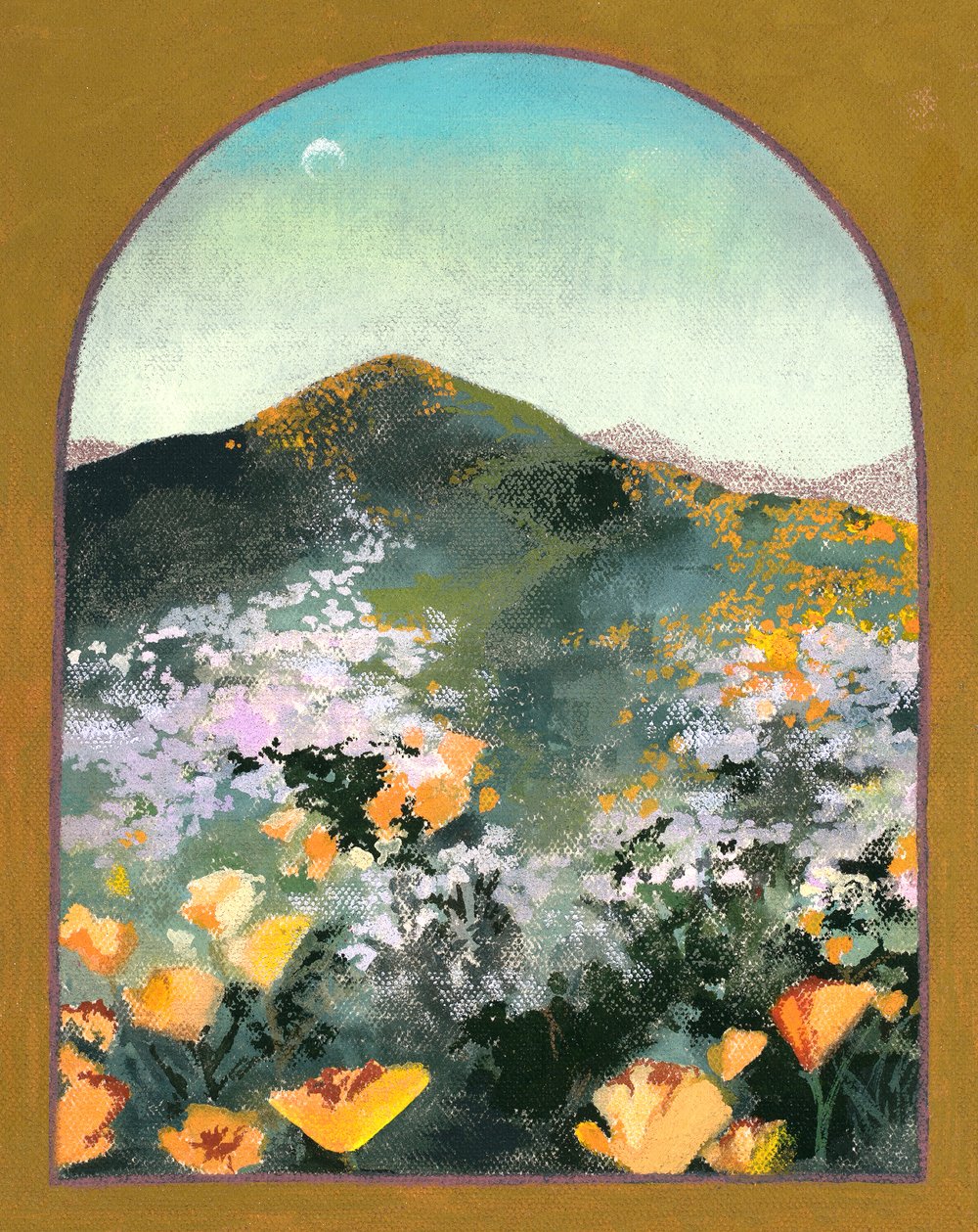 A Torch of Poppies Print