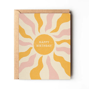 Boho Sun Birthday Card