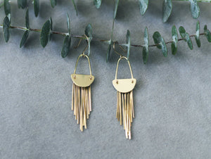 Mini Calliope Earrings - Brass