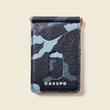 Money Clip Wallet -  Blue Army Camo