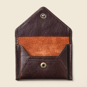 Mini Envelope Wallet - Brown