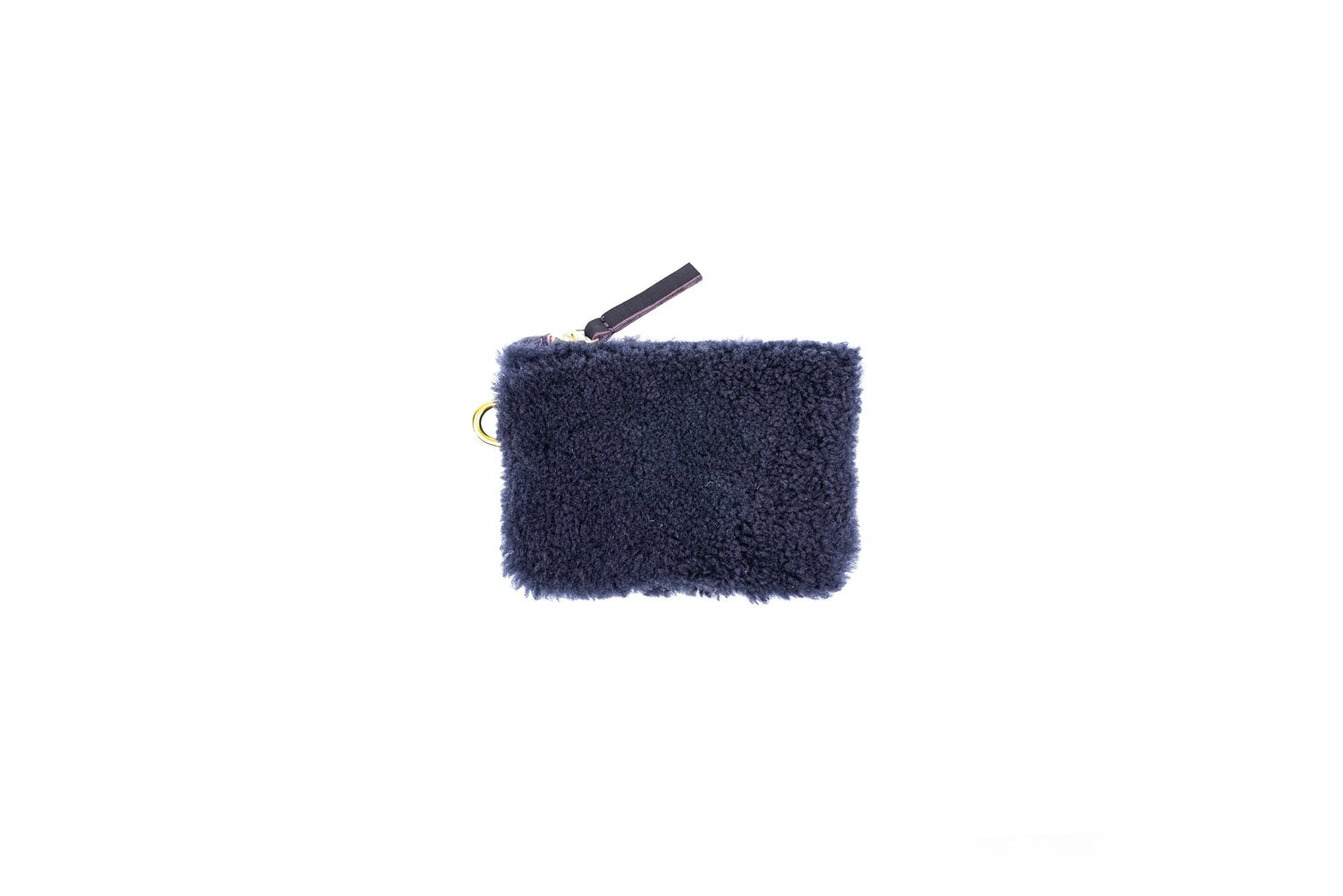 Shearling Coin Pouch - Nurple