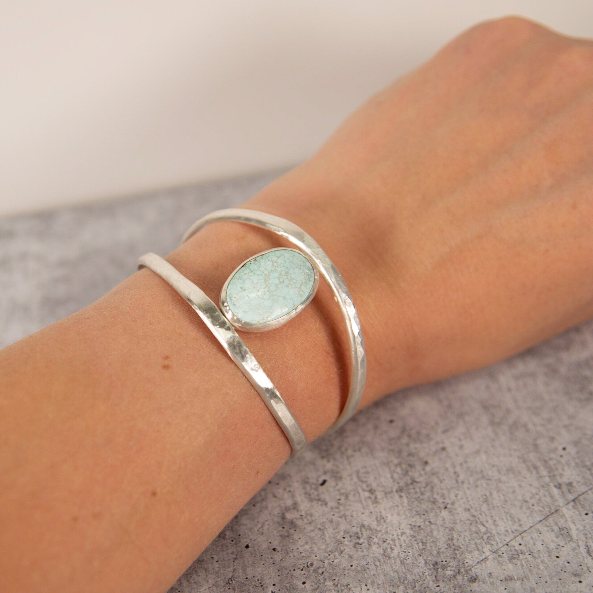 Sterling Silver Turquoise Cuff