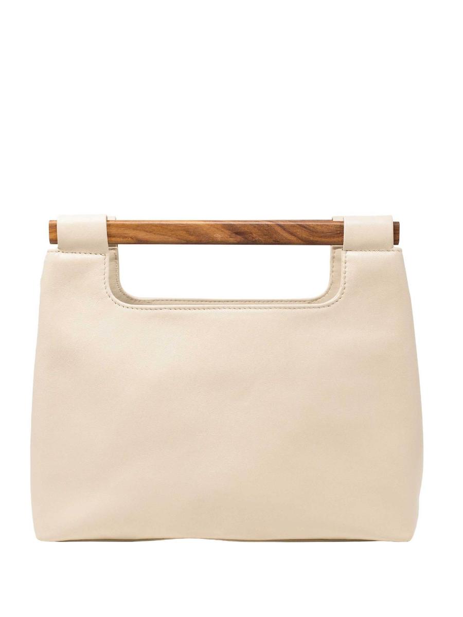 Wood Cut Out Tote (Pearl) - Payton James