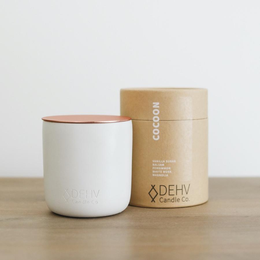 Cocoon Candle (White) - DEHV Candle Co