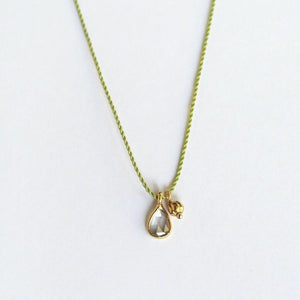 Simple Primavera Necklace 18K Nugget + Diamond