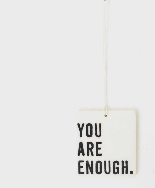 Porcelain Wall Tag - You Are Enough
